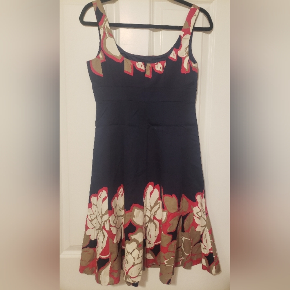 Nine West Pink and Blue Sleeveless Sundress